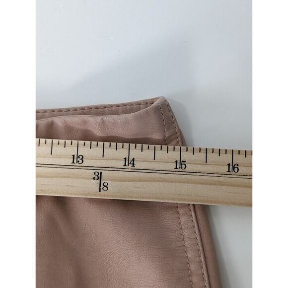 Free People Vegan Suede Mini Skirt In Rose Pink Peach Size 6 - Picture 10 of 11